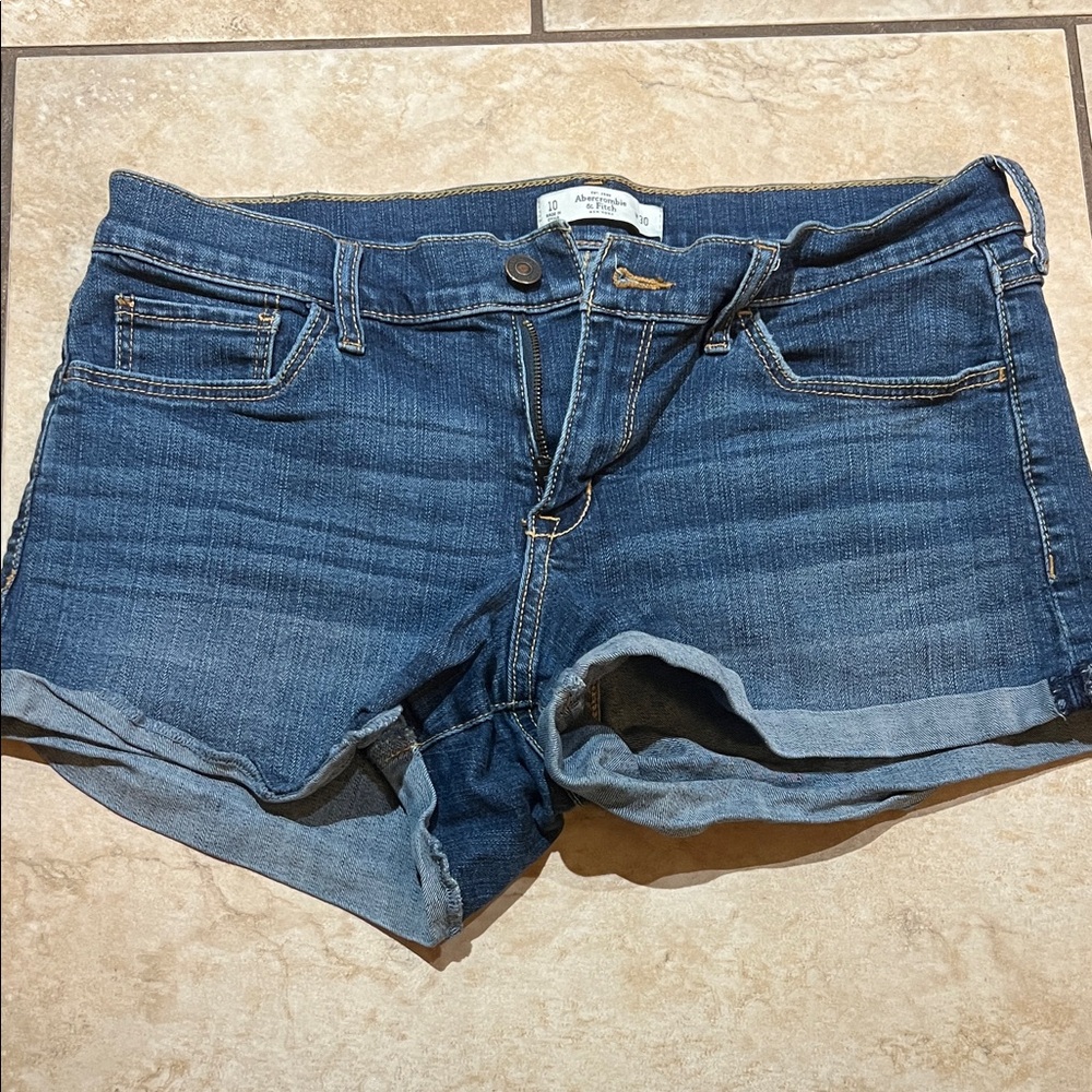 Abercrombie & Fitch Medium Blue Jean Shorts